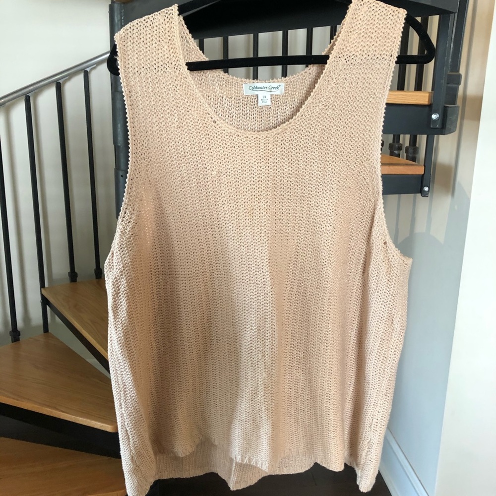 Coldwater Creek Light Sweater Tank